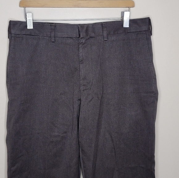 Lands' End | Dark Brown Traditional Fit Cotton Khaki Pants - Picture 2 of 4